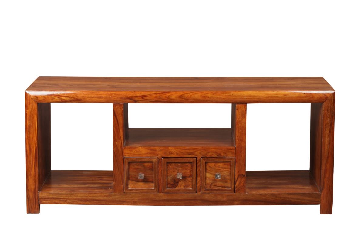 Contour T V Cabinet With 3 Drawers