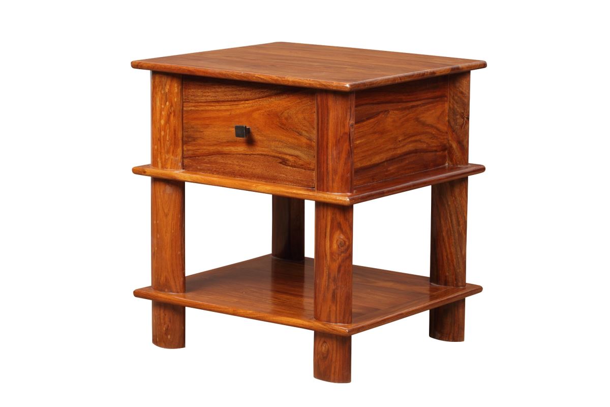 Contour  Side Table With Drawer
